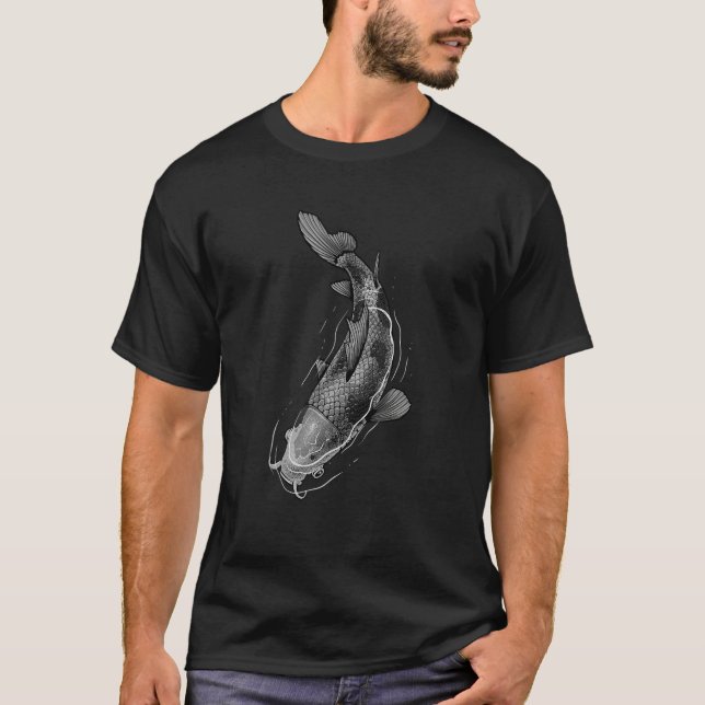 Cute Koi Fish Design For Men Women Kids Japanese K T-Shirt (Front)