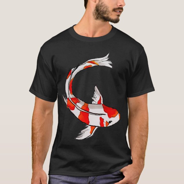 Cute koi fish illustration T-Shirt (Front)