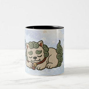 Cute Komainu Mug Japanese Guardian Lion Dog Coff