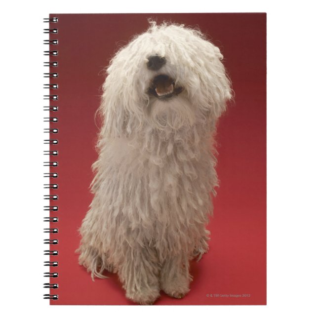 Cute Komondor Dog Spiral Notebook (Front)