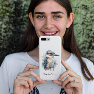 Cute Kookaburra on a Branch , custom Case-Mate iPhone Case