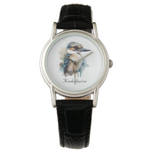 Cute Kookaburra on a Branch , custom Watch