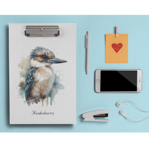 Cute Kookaburra on a branch customisable Clipboard