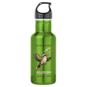 Cute Kookaburra Playing Tennis Mid-Air Volley  532 Ml Water Bottle