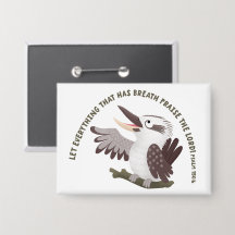 Cute kookaburra praise the Lord bible verse