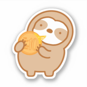 Cute Korean Cheese Coin Bread Sloth