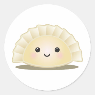 Cute Korean Mandu Classic Round Sticker