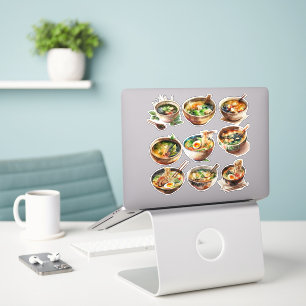 Cute Korean Ramen & Soup Sticker Sheet30006