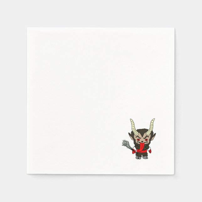 Cute Krampus Napkin (Front)