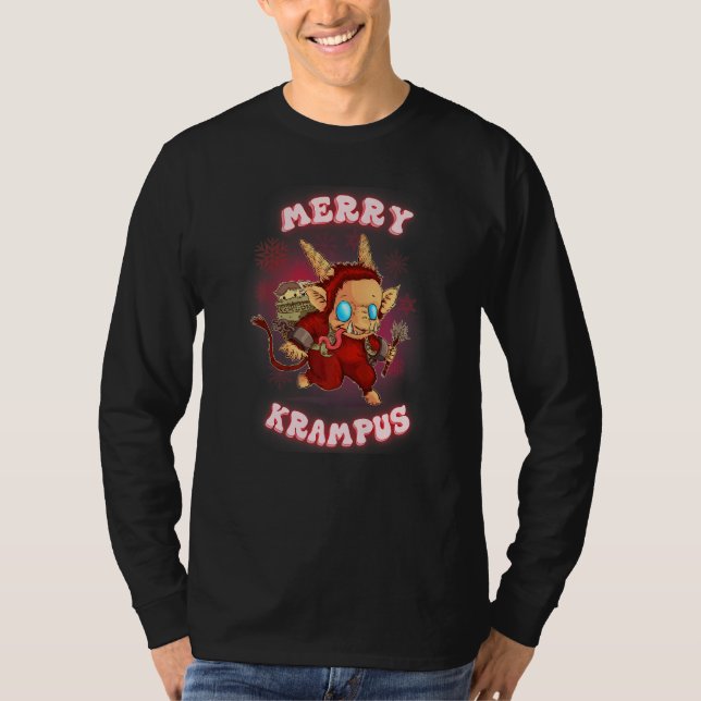 Cute Krampus pajamas Kids Mens Womens Christmas T-Shirt (Front)