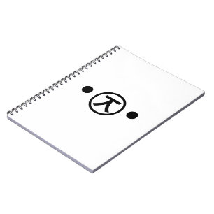 Cute Kuma Bear Kaomoji Japanese Emoticon Text Art Spiral Notebook