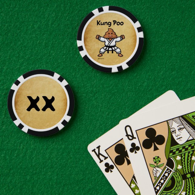 Cute Kung Poo Karate Poker Chips (Poker Table (Double))
