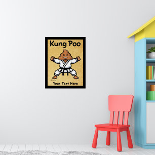 Cute Kung Poo Karate Poster