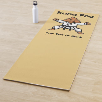 Cute Kung Poo Karate Yoga Mat