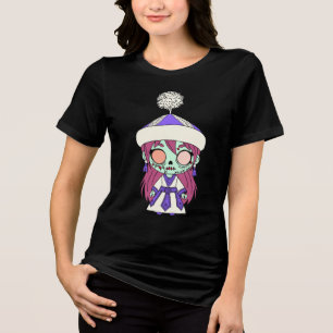 Cute Kyrgyz Zombie Tri-Blend Shirt