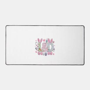 Cute L&D Labor and Delivery Nurse Easter Bunny Egg Desk Mat