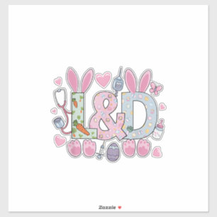 Cute L&D Labour and Delivery Nurse Easter Bunny Eg