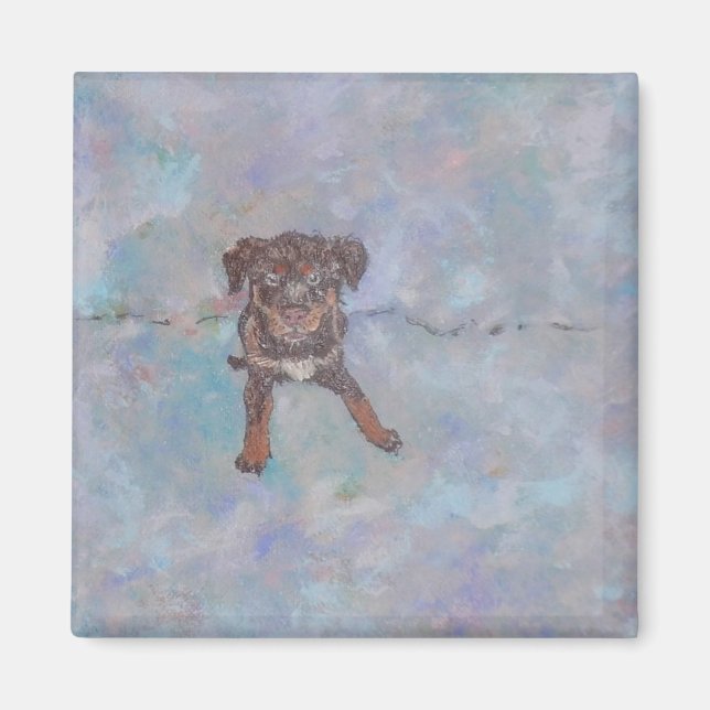 Cute Lab Mix Magnet (Front)