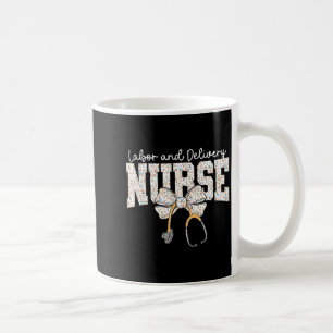 Cute Labor And Delivery Nurse Stethoscope Coquette Coffee Mug