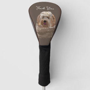 Cute Labradoodle Dog Personalised Golf Head Cover