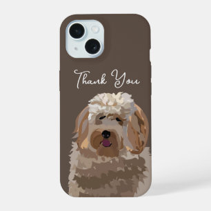 Cute Labradoodle Dog Personalised iPhone 15 Case