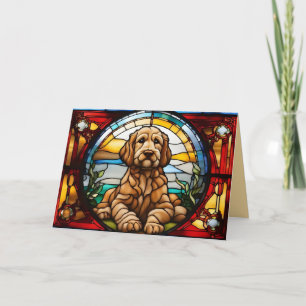 Cute Labradoodle Greeting Card