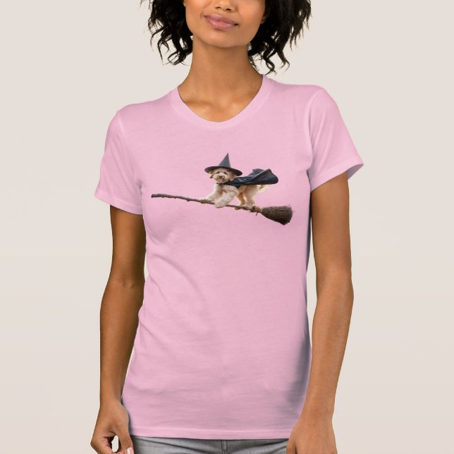 Cute Labradoodle Halloween T-Shirt (Front)