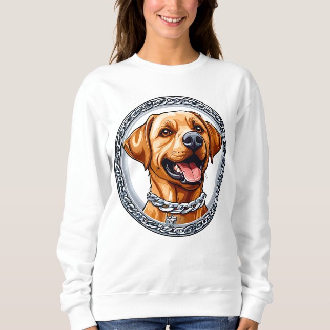 Cute Labrador Dog Sweatshirt (Front)