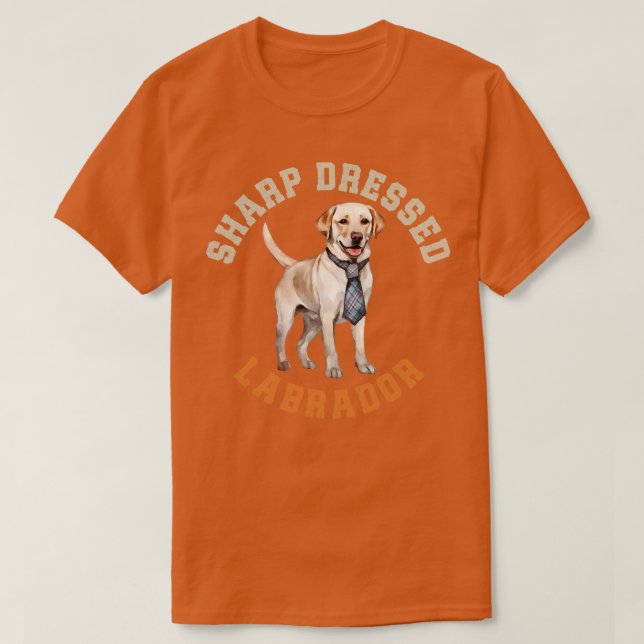 Cute Labrador Dog T-Shirt (Design Front)