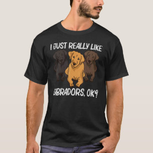 Cute Labrador For Men Women Puppy Dog Animal   T-Shirt