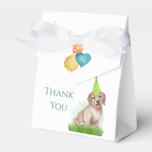 Cute Labrador Puppy Paw-ty Party Thank You Favour Box