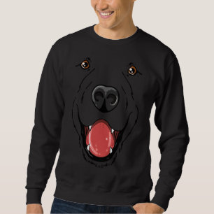 Cute Labrador Retriever Dog Face Sweatshirt