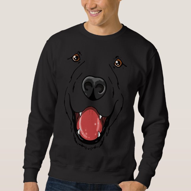 Cute Labrador Retriever Dog Face     Sweatshirt (Front)