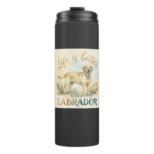 Cute Labrador Retriever Dog Lover Thermal Tumbler
