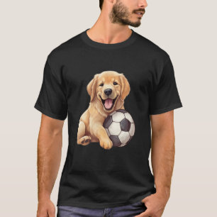 Cute Labrador Retriever Dog with a Soccer Ball Foo T-Shirt