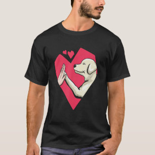 Cute Labrador Retriever Love Heart Dog Mum Lab Mum T-Shirt