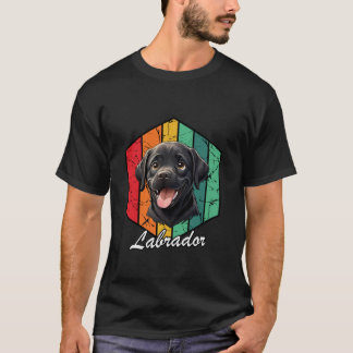 Cute Labrador Retriever Retro Vintage Design T-Shirt