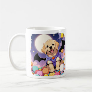Cute Labrador Retriever with halloween candy Coffee Mug