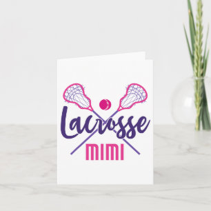 Cute Lacrosse Mimi  Card