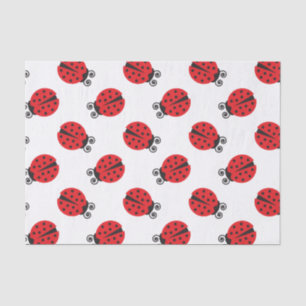 Cute Lady Bug Pattern Tissue Paper
