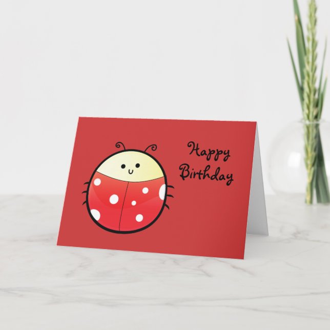 Cute Ladybird Card (Front)