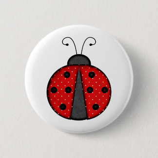 Cute Ladybug 6 Cm Round Badge