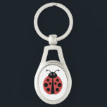 Cute Ladybug Animal Print Key Ring<br><div class="desc">Who doesn't love a lady bug? This fun design is sure to brighten your day.</div>