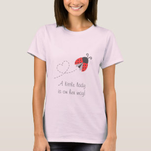 Cute Ladybug, Baby Girl, for Mummy to Be T-Shirt
