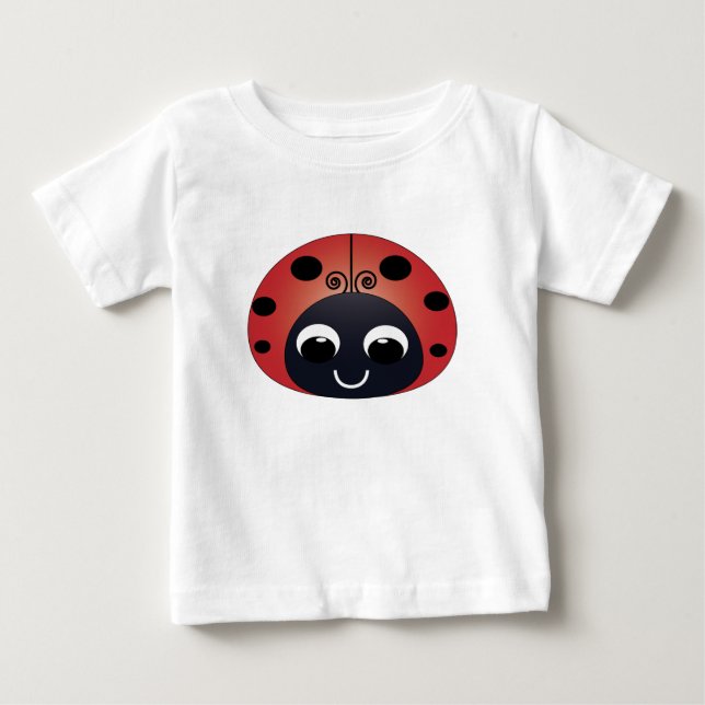 Cute Ladybug Baby T-Shirt (Front)