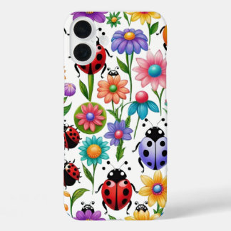 Cute ladybug iPhone 16 plus case