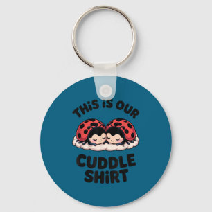 Cute Ladybug Couple This Is Our Cuddle  Key Ring