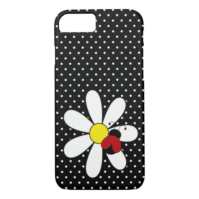 Cute Ladybug Daisy iPhone 7 Case (Back)