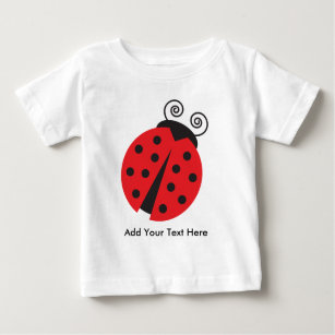Cute Ladybug Drawing Baby T-Shirt