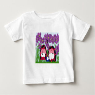 Cute Ladybug Family Illustration Baby T-Shirt